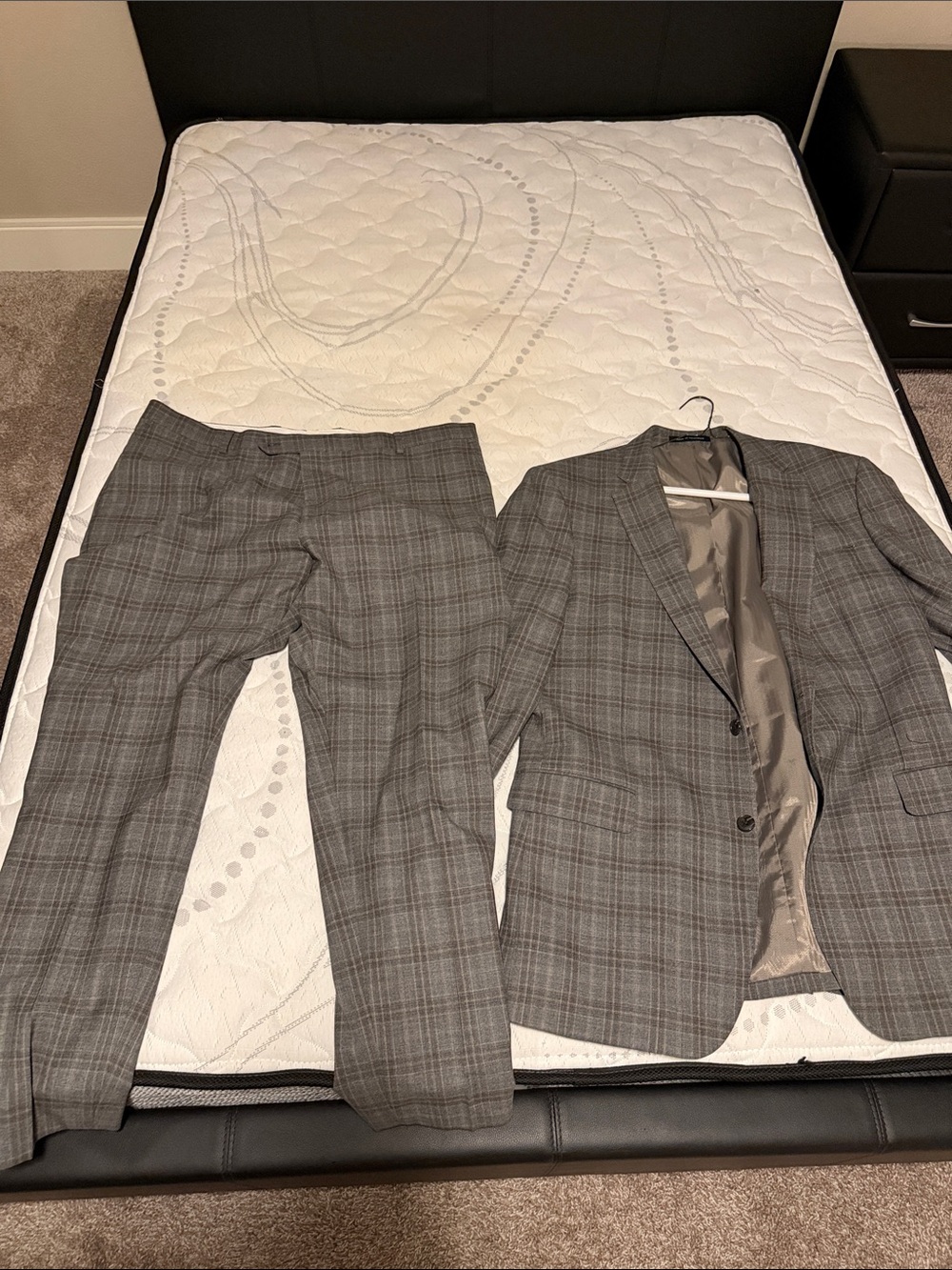 Joseph Abboud Gray Plaid Two-Piece Suit